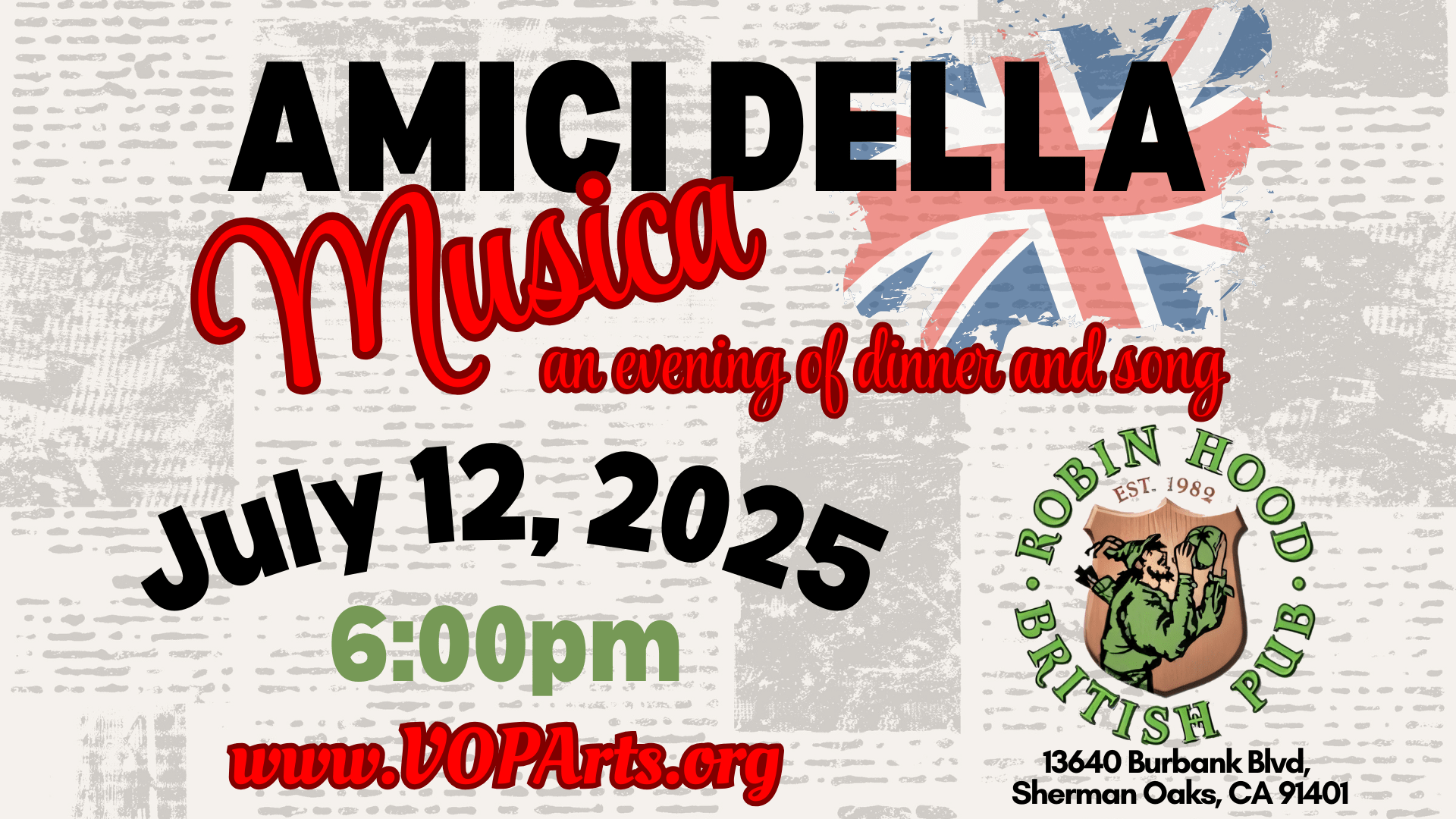 Amici Della Musica at Robin Hood British Pub